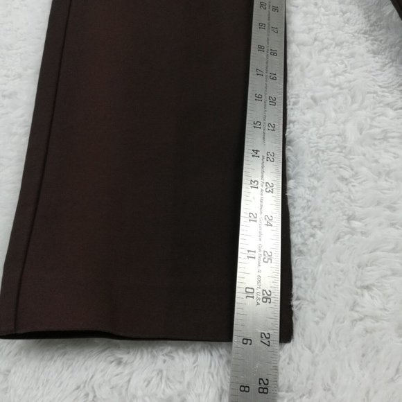 Chicos Womens Pants Trouser Tapered Brown Pocket 25 - Picture 8 of 12
